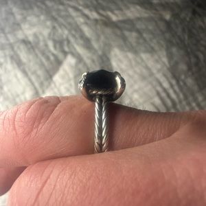 Chatelaine David Yurman Black Onyx ring size 7